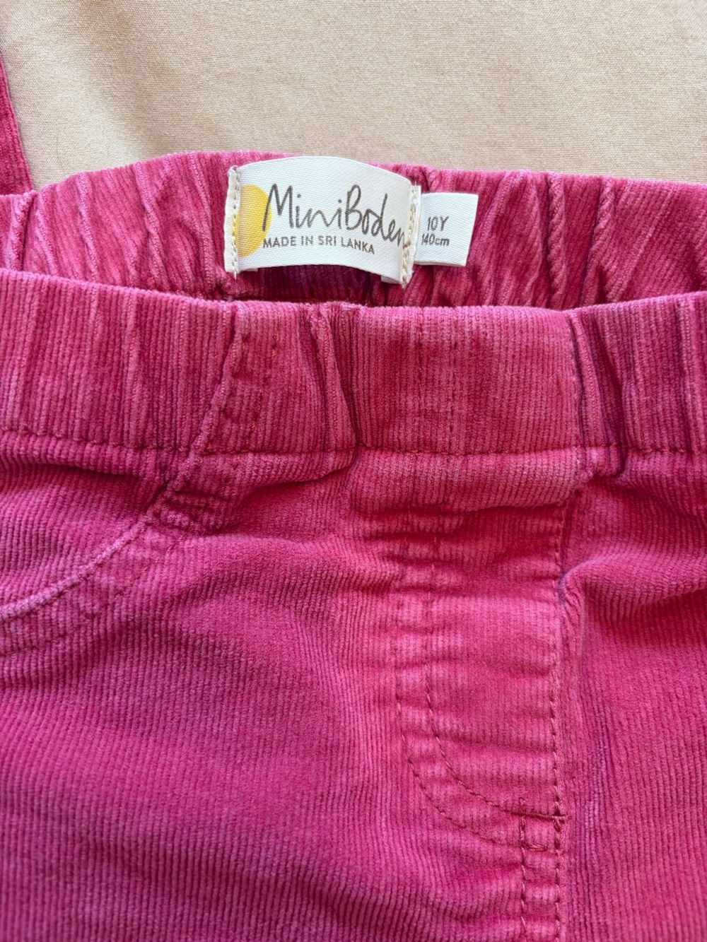 Mini Boden Hot Pink Corduroy Skirt